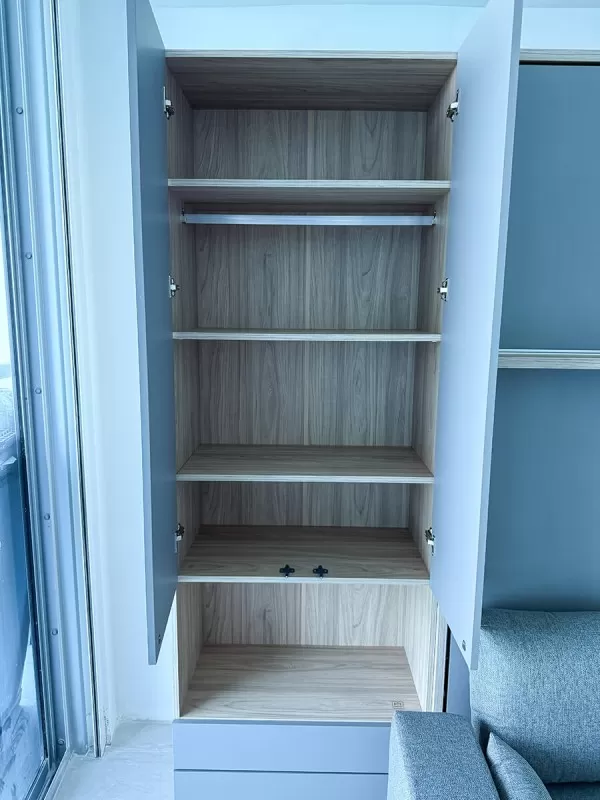 ROYAL Queen Wall Bed with Wardrobes and Bookcase Set 55