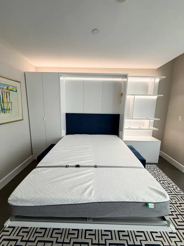 ROYAL Queen Wall Bed with Wardrobes and Bookcase Set 58