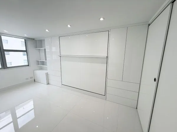Royal King Murphy Bed with Wardrobe and Bookcase Set