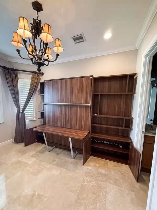 Royal Queen Wall Bed With Desk 101