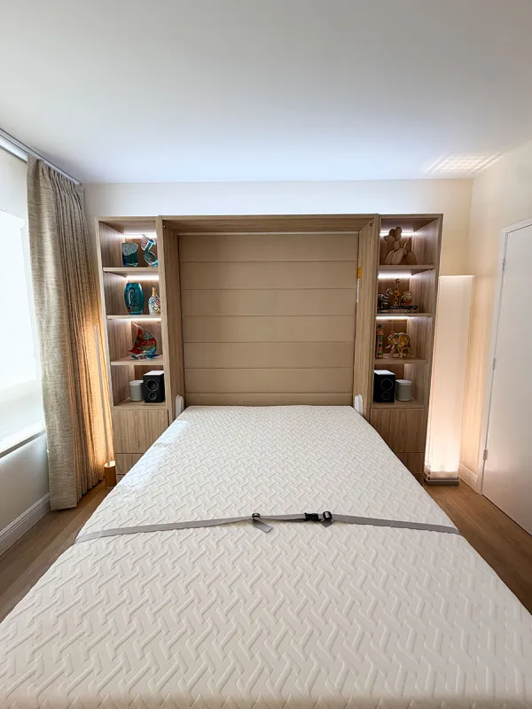 Royal Queen Wall Bed With Desk 7071