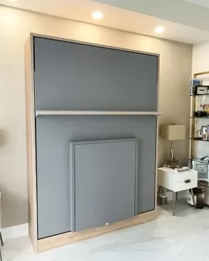 C - Royal Queen Wall Bed With Desk