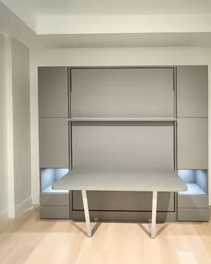 C - Royal Queen Wall Bed With Desk