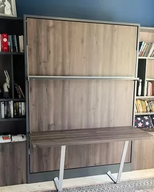 C - Royal Queen Wall Bed With Desk