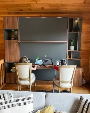 C - Royal Queen Wall Bed With Desk