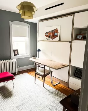 C - ROYAL Queen Wall Bed with Desk