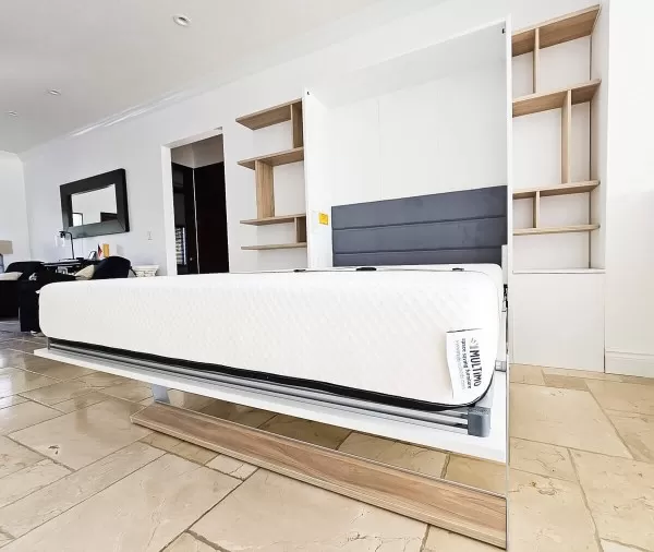 Royal Queen Wall Bed With Desk 66