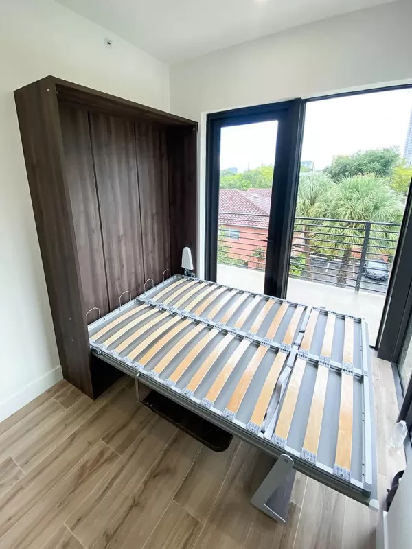 Royal Queen Wall Bed With Desk 85