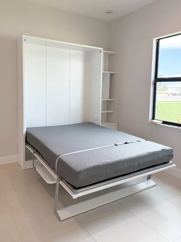 Royal Queen Wall Bed With Desk 95