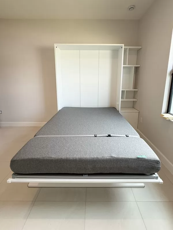 Royal Queen Wall Bed With Desk 96