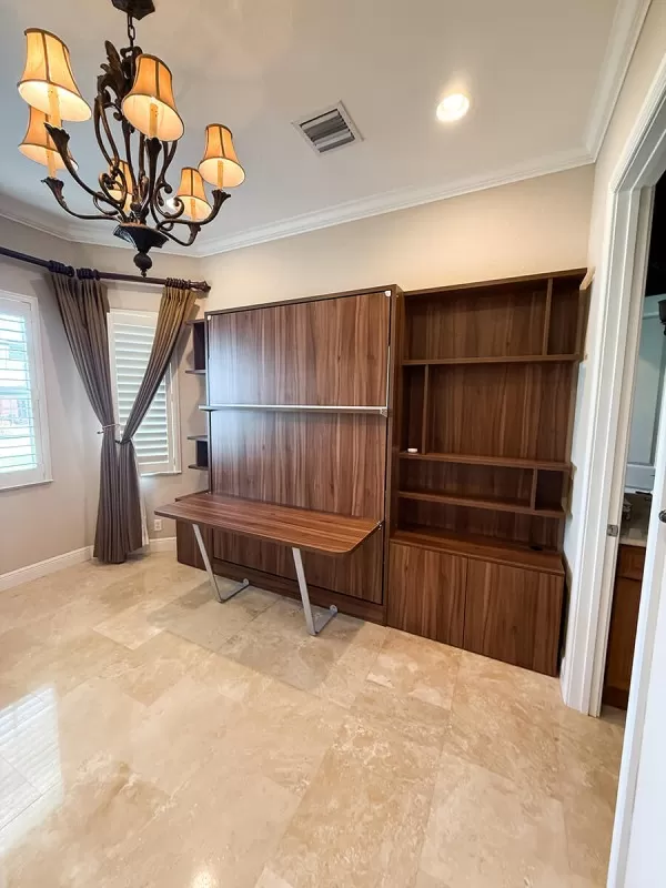 Royal Queen Wall Bed With Desk 99