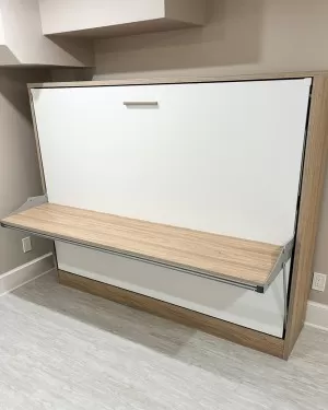 C - Spazio - Full Size Wall Bed with Desk