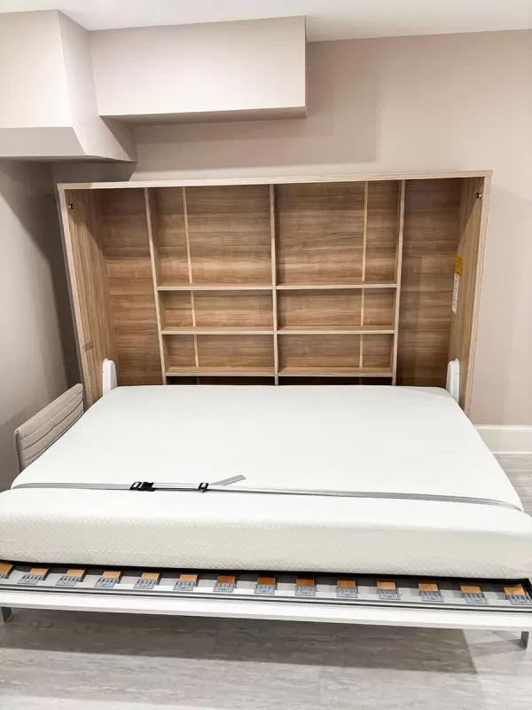 Spazio Full Size Wall Bed with Desk 8