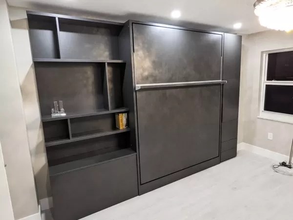 ROYAL Queen Wall Bed with Bookcase Set 95