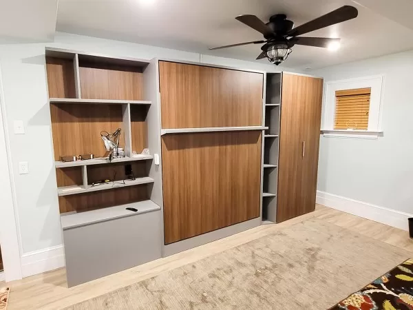 ROYAL Queen Wall Bed with Bookcase Set 97