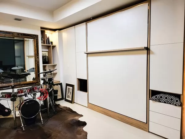 ROYAL Queen Wall Bed with Convertible Wardrobes