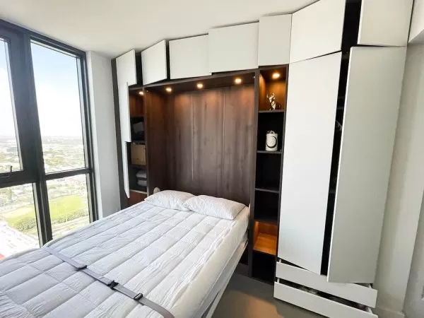 ROYAL Queen Wall Bed with Wardrobes 2