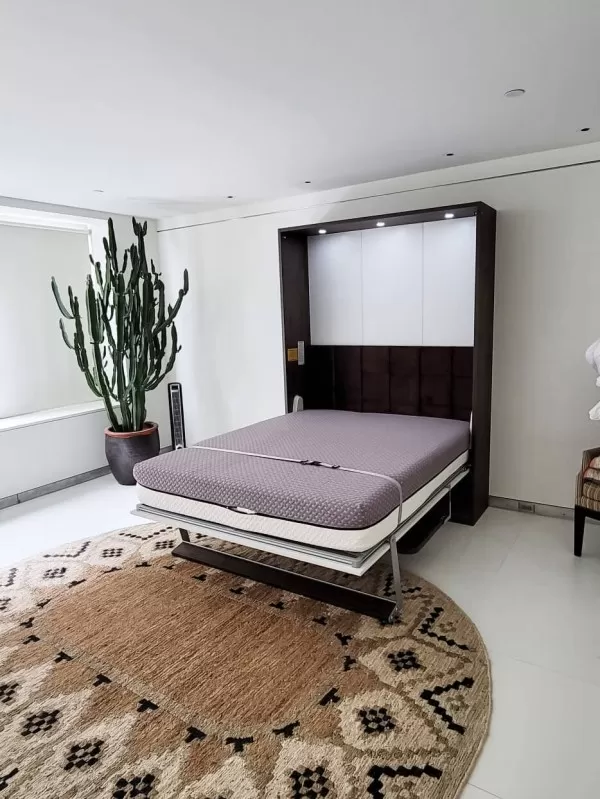 Royal Queen Wall Bed With Desk 16