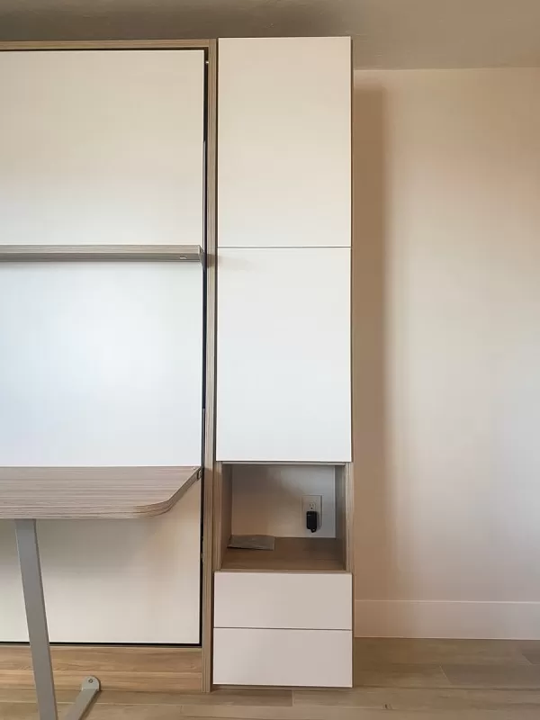 Royal Queen Wall Bed With Desk 18