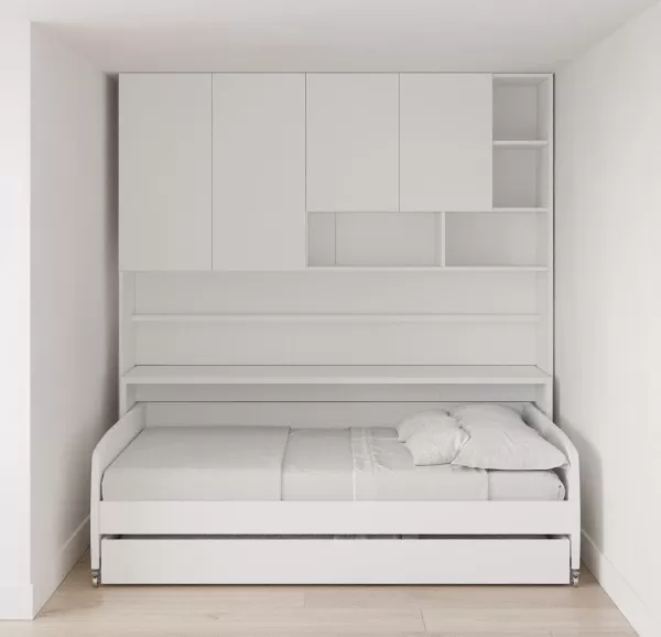 Eco Compact FullFullXL Sofa Bed and Cabinet System 6