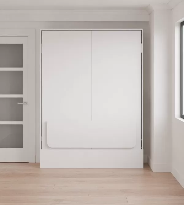 Loft Bed Queen Size with Bookcase Set 4