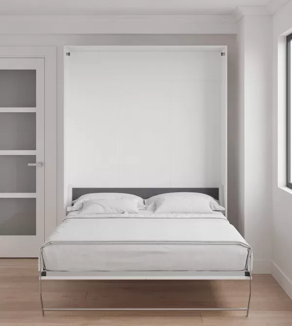 Loft Bed Queen Size with Bookcase Set 5