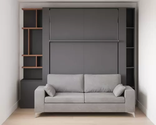 Slate Grey Nova Queen Wall Bed - 15
