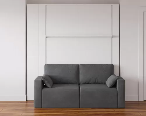 White Nova Queen Wall Bed - 13