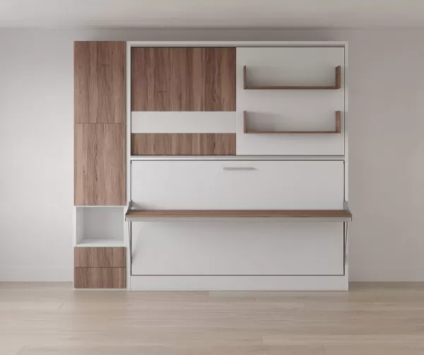 Parete Letto Twin Wall Bed System with Desk and Convertible Wardrobe 5