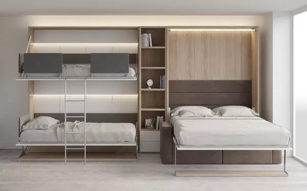 Pensiero Twin Wall Bunk Bed 10