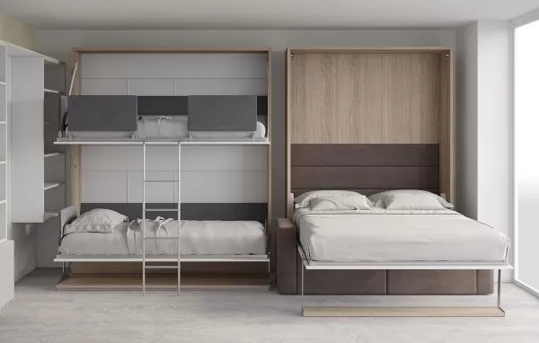 Pensiero Twin Wall Bunk Bed 16