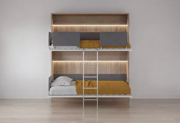 Pensiero Twin Wall Bunk Bed 31