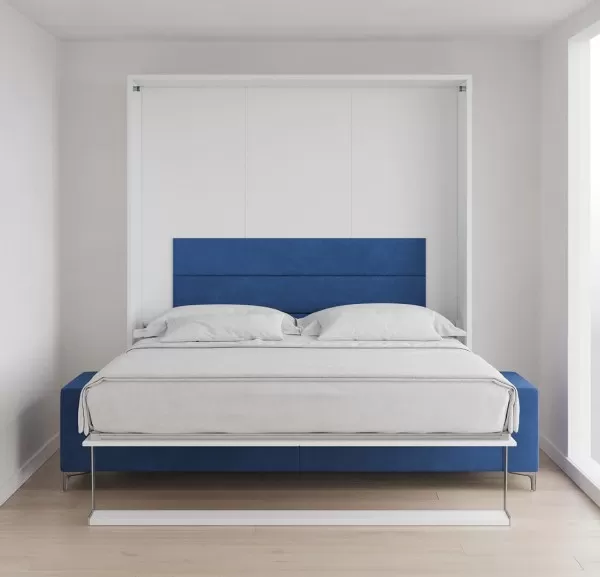 Royal King Murphy Bed with Sectional Sofa 1