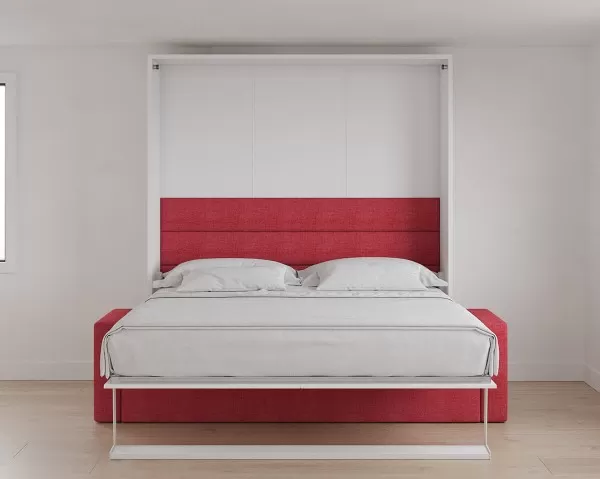 Royal King Murphy Bed with Sectional Sofa 9