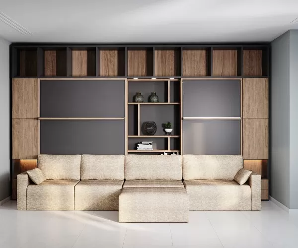 Royal Queen Wall Bed 221