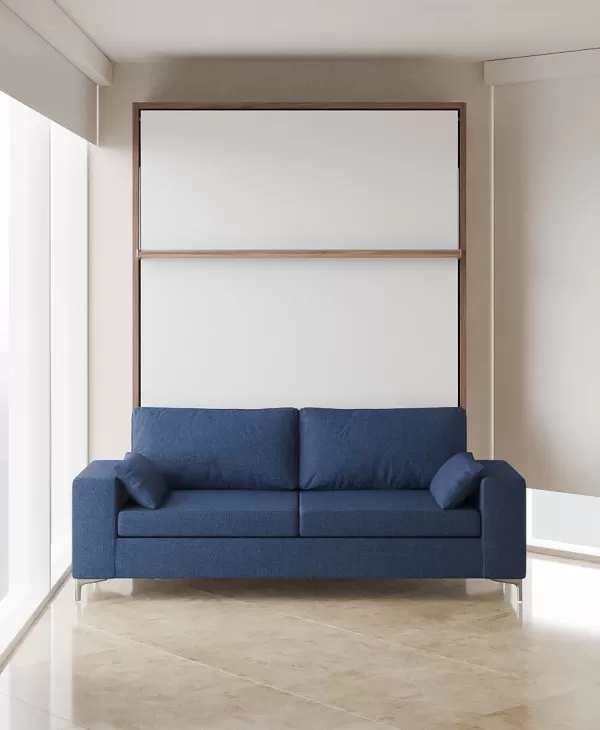 Royal Queen Wall Bed with Sectional Sofa 12