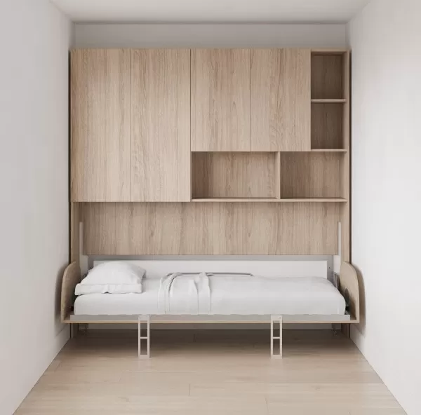 Simple Twin Twin XL Murphy Wall Bed 1