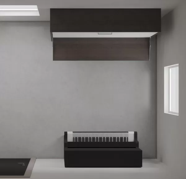 Spazio Twin Size Wall Bed with Desk 19