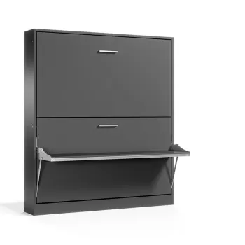 Pensiero Twin Wall Bunk Bed with Desk