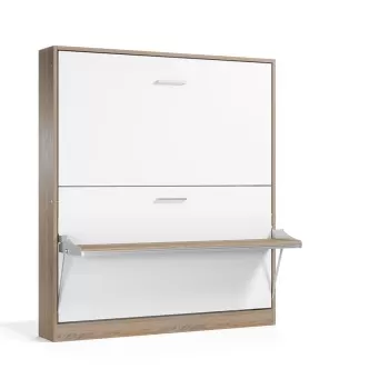 Pensiero Twin Wall Bunk Bed with Desk