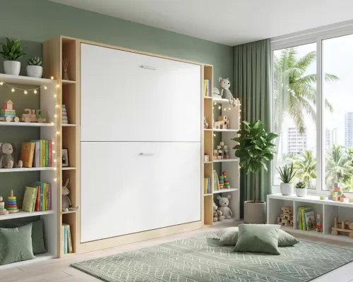 Pensiero Twin Wall Bunk Bed - 1