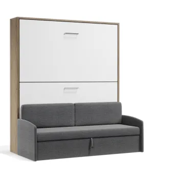 Pensiero Twin Wall Bunk Bed and Sofa Set