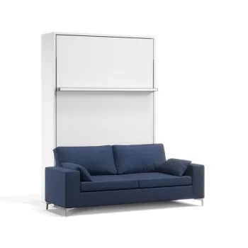 Royal White Queen Wall Bed and Sofa Set