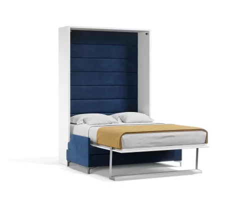 Royal White Queen Wall Bed and Sofa Set