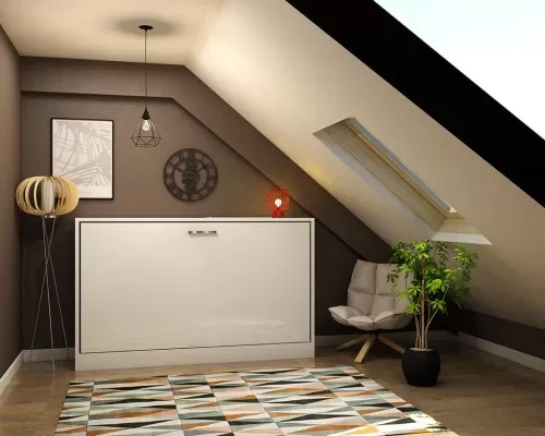 Spazio - Twin Size Wall Bed with Desk