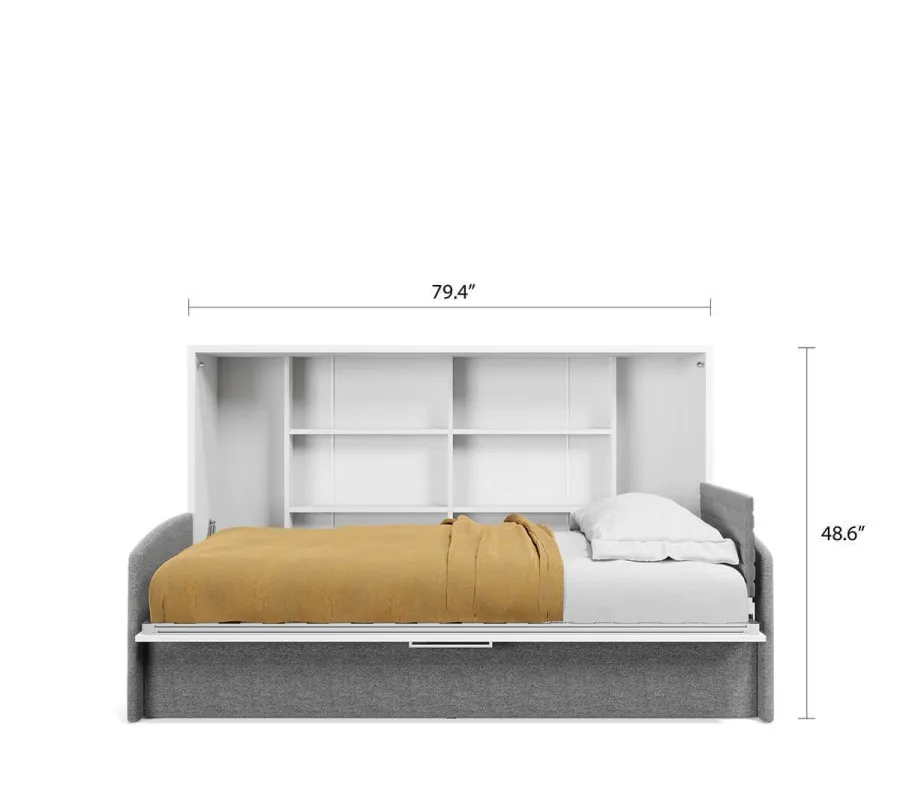 Spazio - Twin Size Wall Bed and Sofa Set - view 3