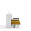 Spazio - Twin Size Wall Bed with Desk