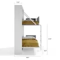 Pensiero Twin Wall Bunk Bed