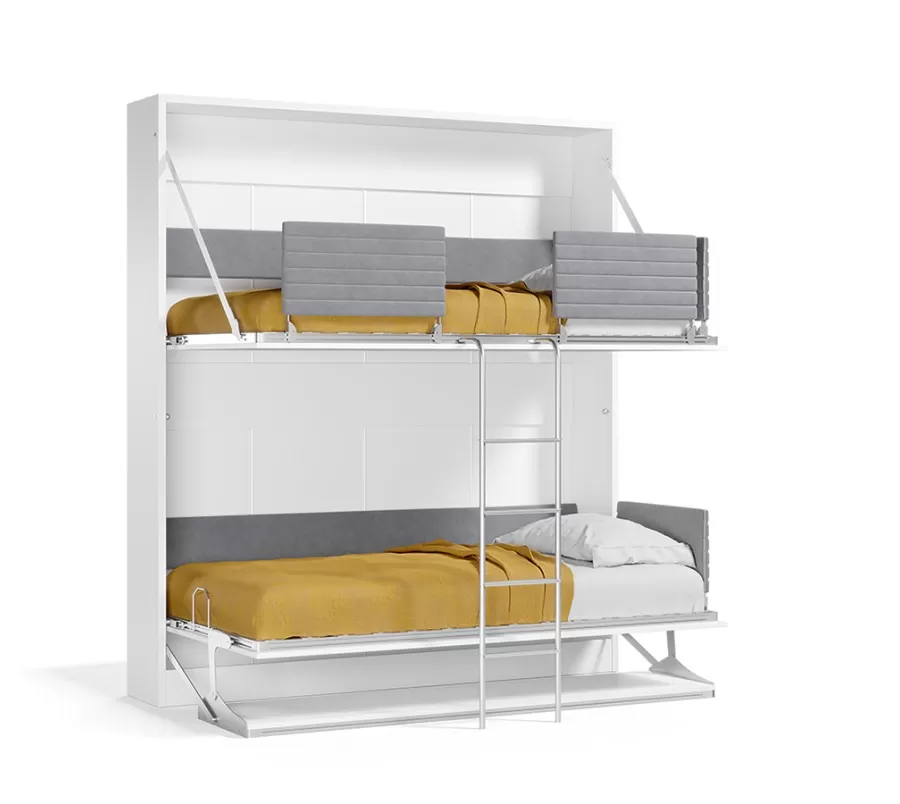 Pensiero Twin Wall Bunk Bed with Desk