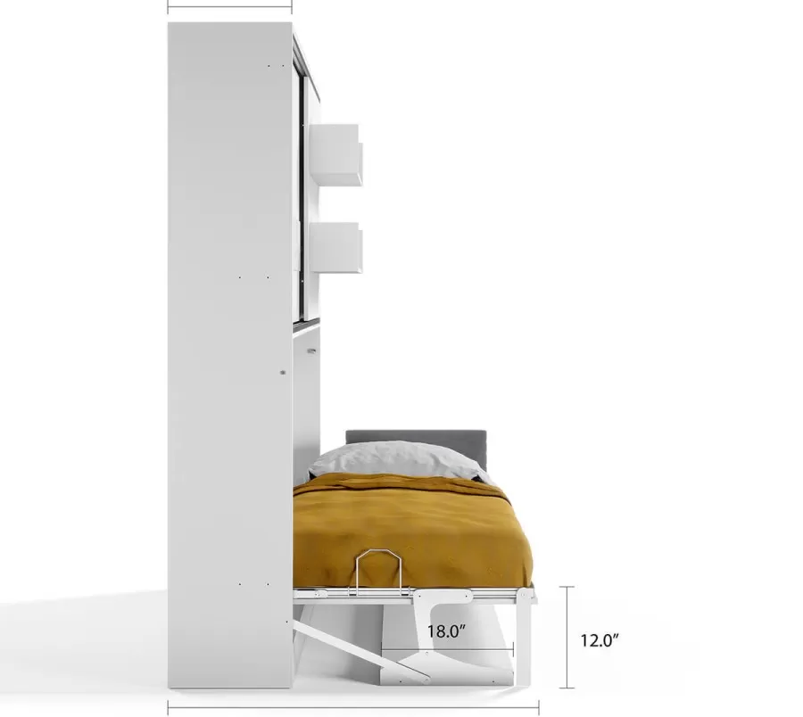 Parete Letto - Twin Wall Bed System with Desk